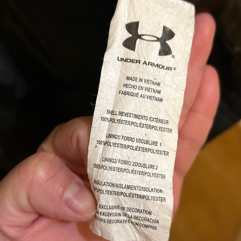 Under Armour Black Hooded Puffer Coat - Picture 8 of 15